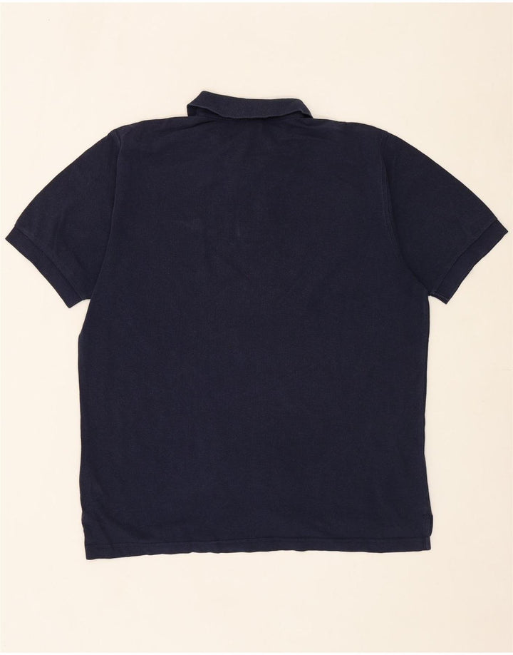 REEBOK Mens Polo Shirt Medium Navy Blue Cotton Vintage Reebok and Second-Hand Reebok from Messina Hembry 