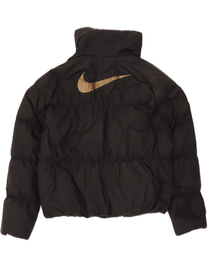 Jachetă cu grafică supradimensionată Nike pentru femei UK 6 XS, poliester negru