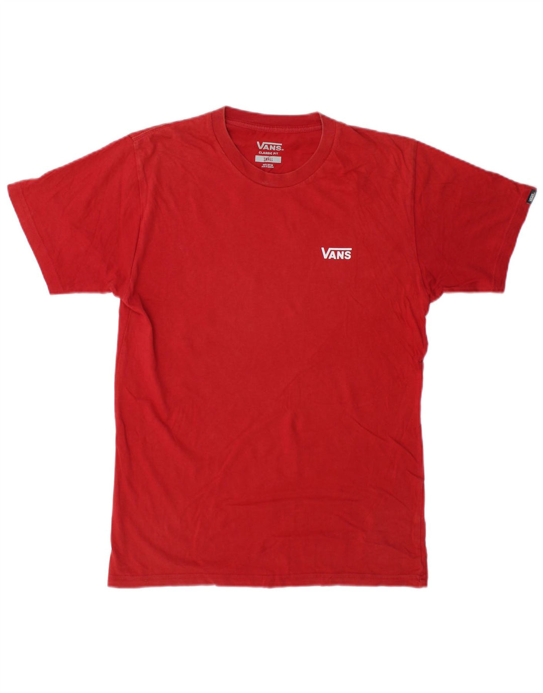 Tricou Vans Classic Fit pentru bărbați Top mic, roșu, bumbac