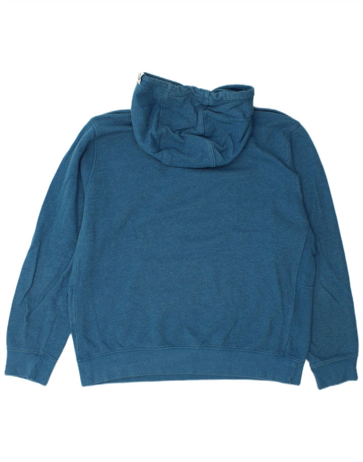 Pulover Nike pentru bărbați cu glugă, mare, albastru, bumbac