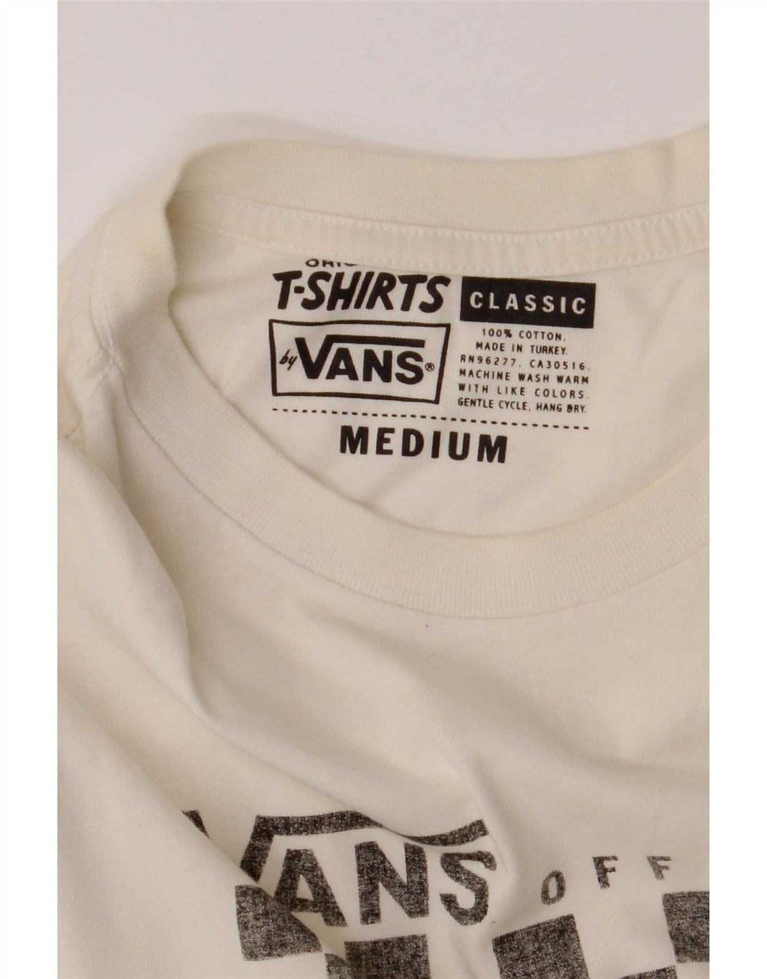 Tricou grafic Vans Classic Fit Top Bumbac alb mediu