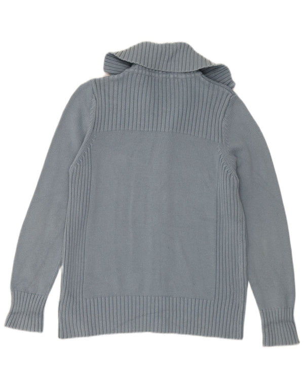 Pulover cardigan pentru femei Marks & Spencer UK 16, mare, albastru, bumbac