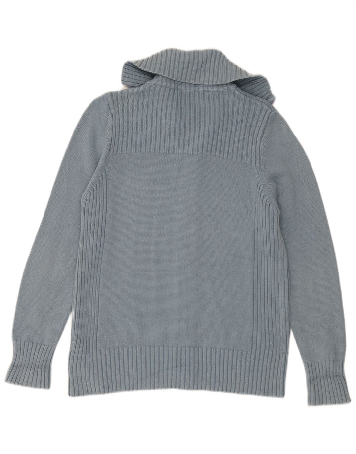 Pulover cardigan pentru femei Marks & Spencer UK 16, mare, albastru, bumbac