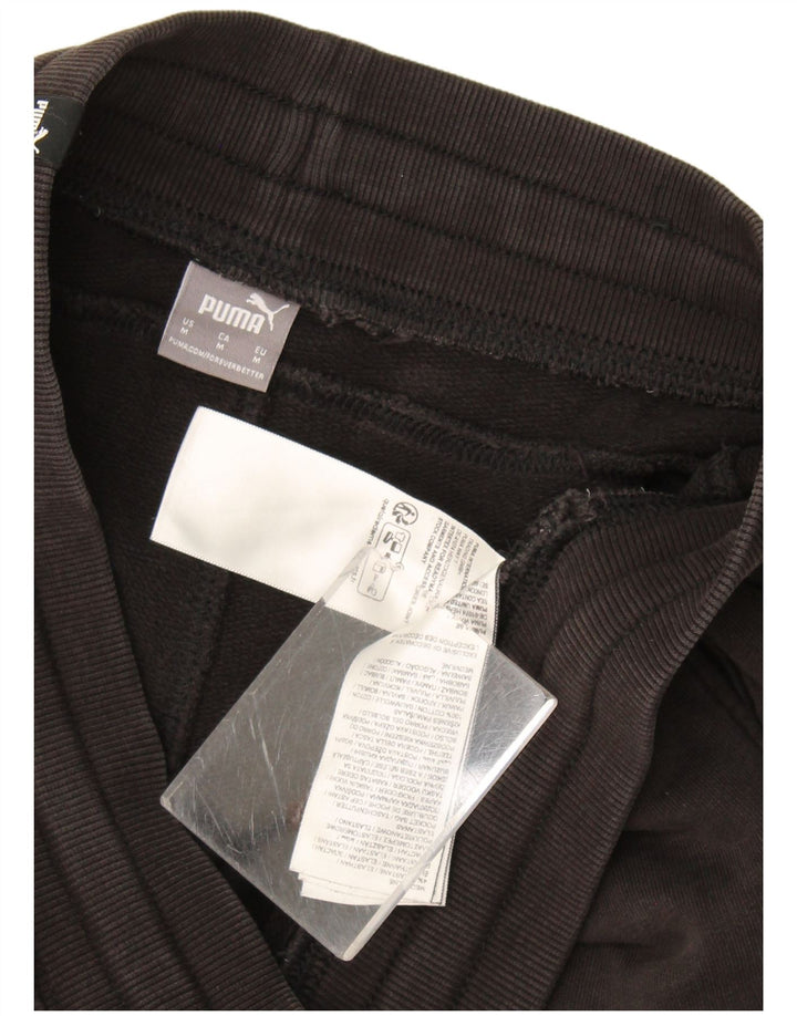 Pantaloni de trening Puma pentru bărbați Joggeri, bumbac mediu negru