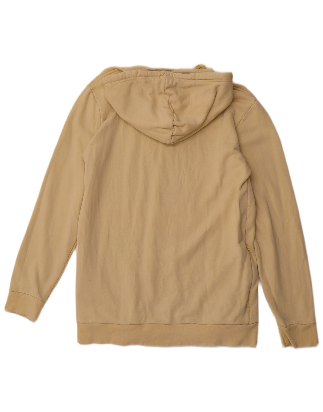 Pulover ADIDAS pentru bărbați cu glugă cu grafică din bumbac galben mediu