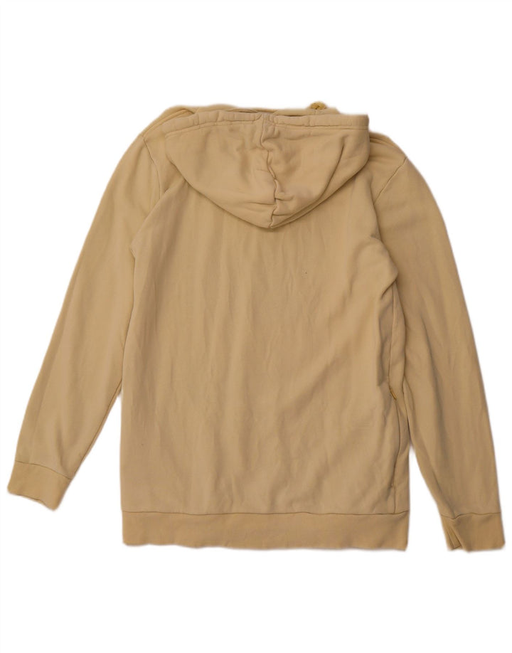 Pulover ADIDAS pentru bărbați cu glugă cu grafică din bumbac galben mediu