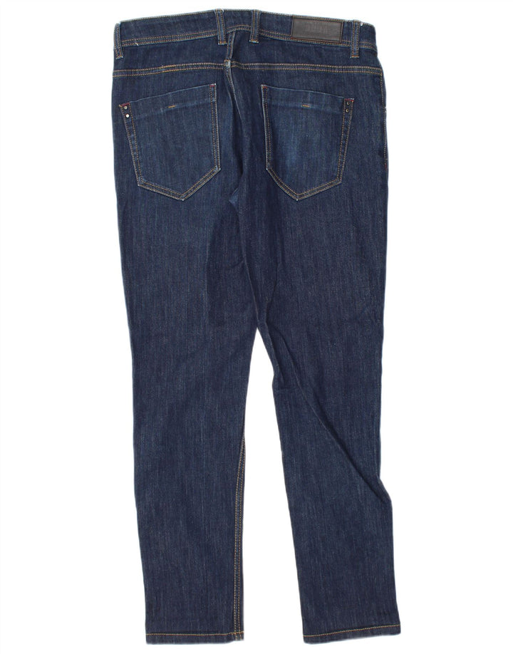 Blugi slim pentru bărbați vintage IT 48 Medium L34 L30 Bumbac bleumarin