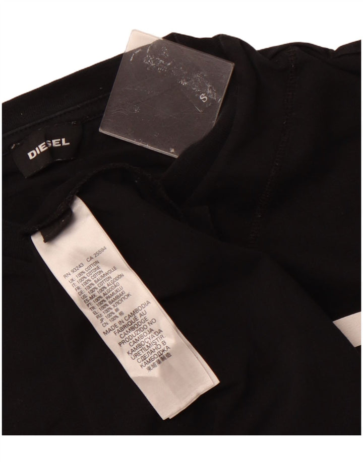 Tricou grafic pentru bărbați DIESEL Top mic bumbac negru