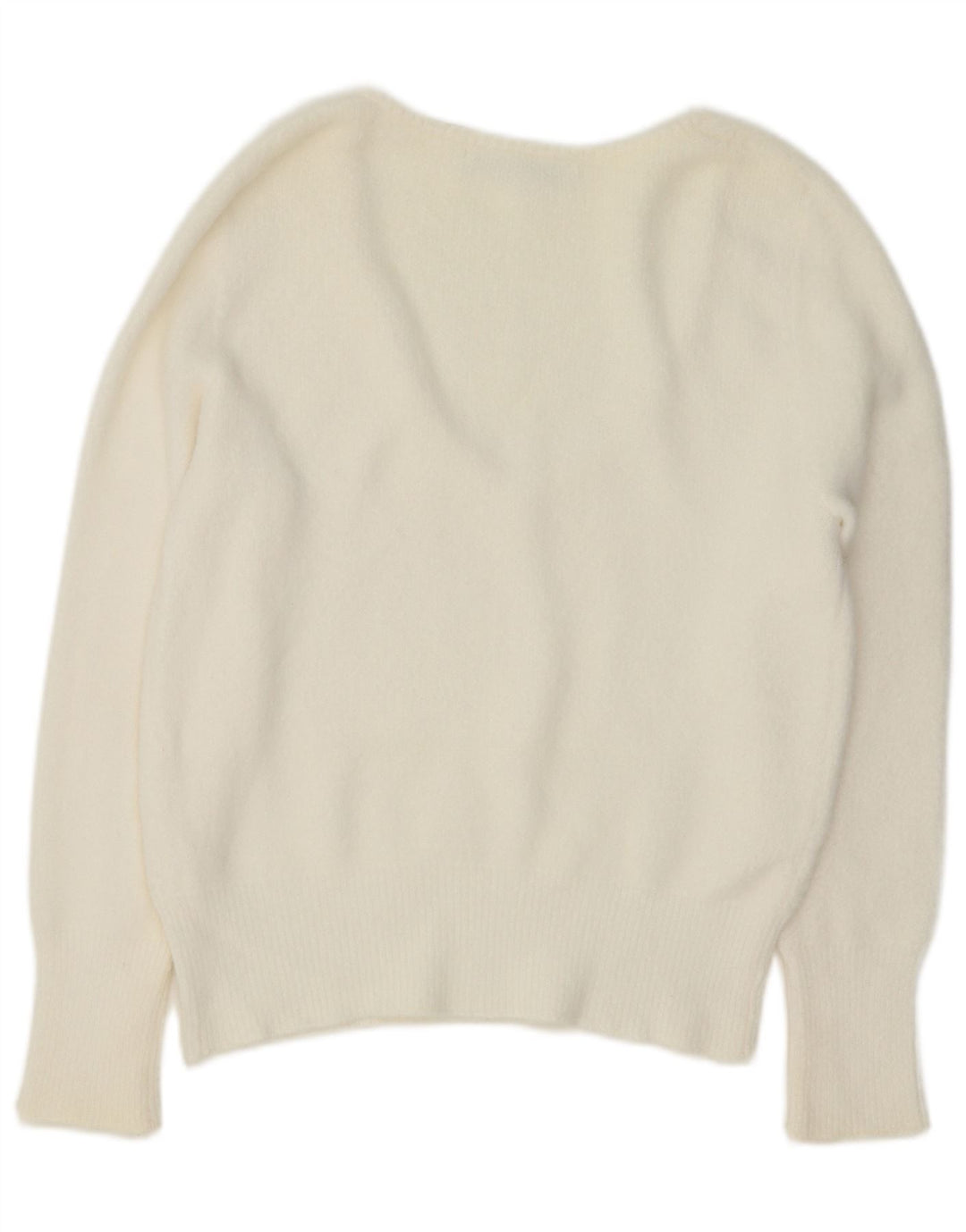 Pulover cu decolteu în V Zara pentru femei UK 16 Large White
