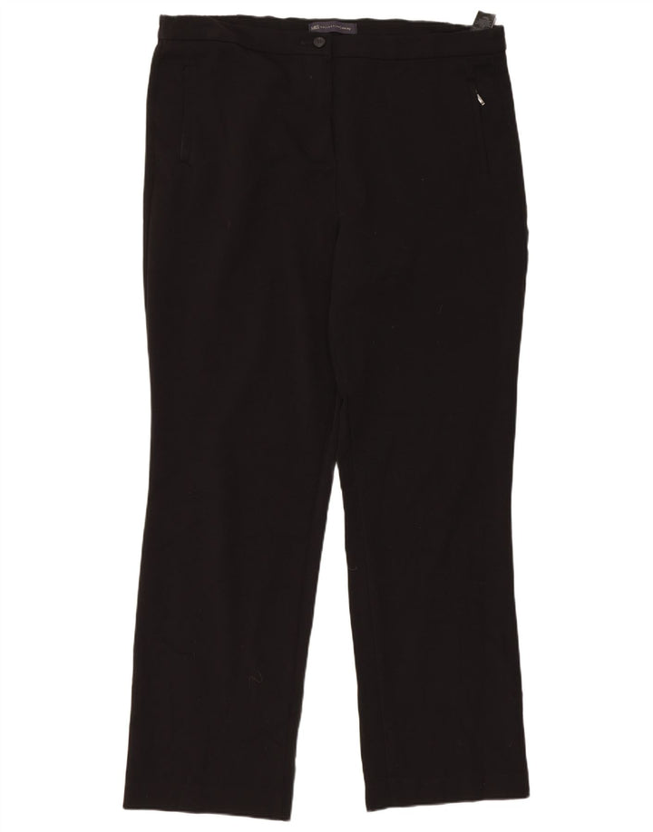 Marks & Spencer Pantaloni casual pentru femei UK 14 Large W34 L30 Poliester negru