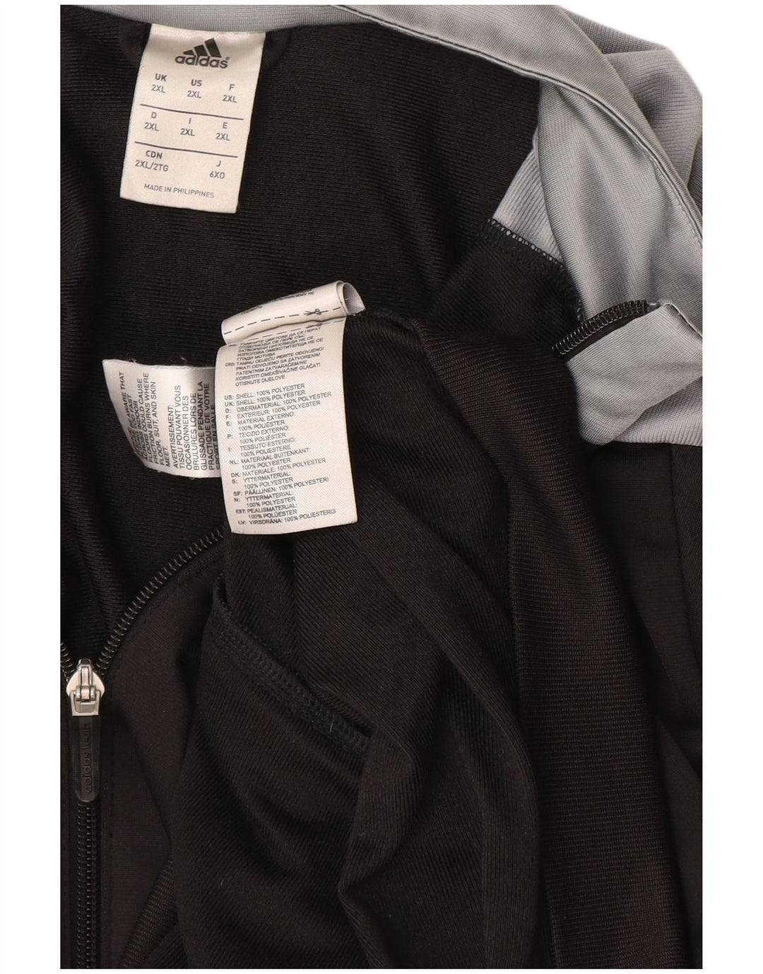 Jachetă de trening pentru bărbați Adidas, 2XL, negru, poliester