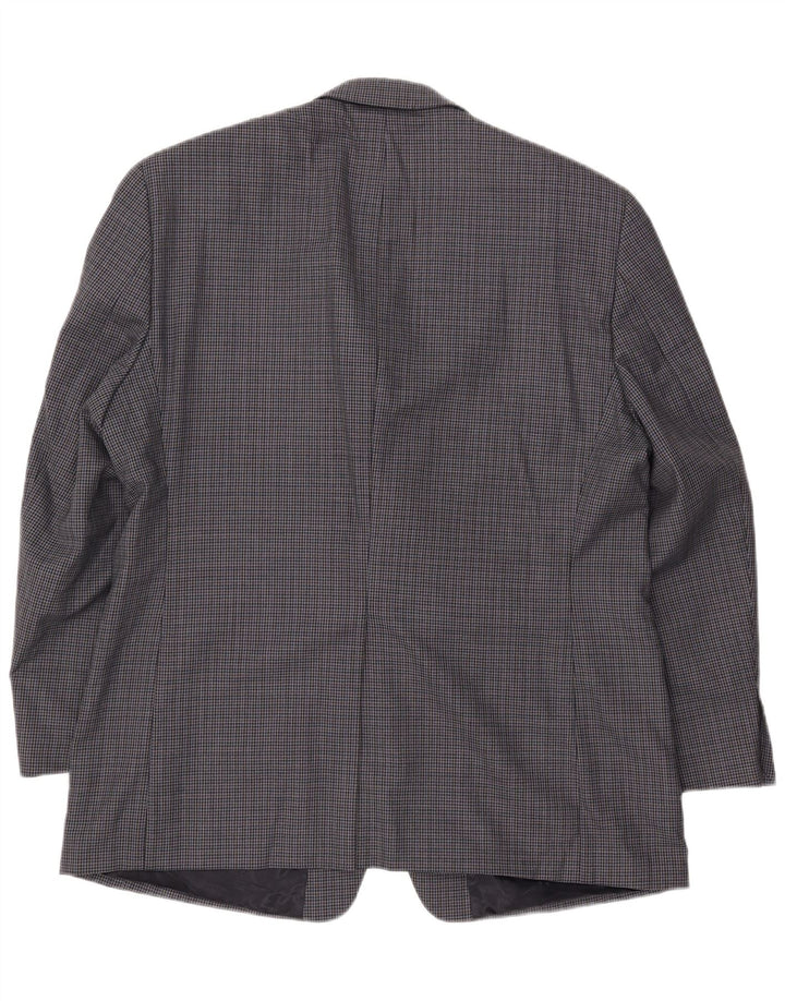 Blazer pentru bărbați Chaps, cu 2 nasturi, Marea Britanie 44 2XL Lână cu picior de gală bleumarin