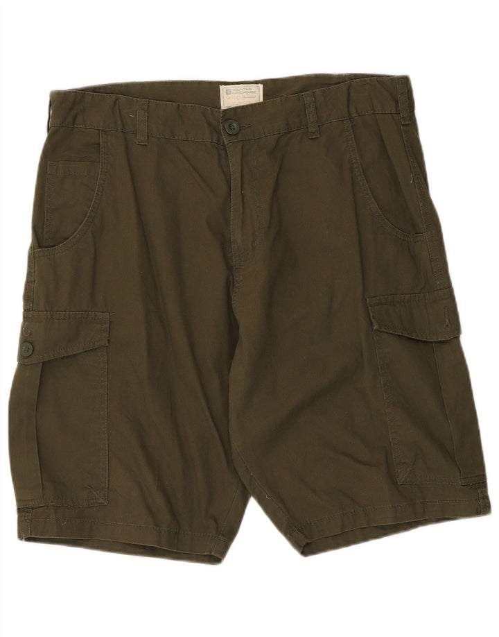 Pantaloni scurți cargo pentru bărbați Mountain Warehouse W34, bumbac mare kaki