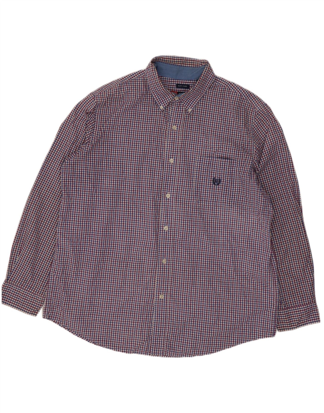 Cămașă pentru bărbați Chaps XL Blue Gingham Bumbac