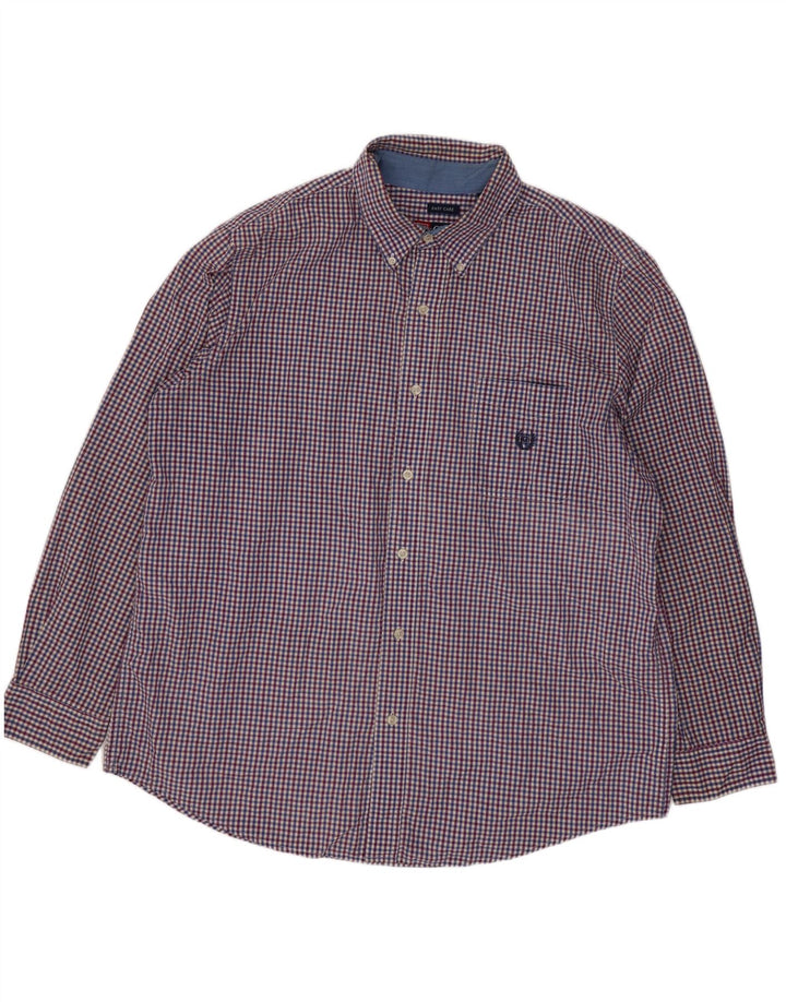 Cămașă pentru bărbați Chaps XL Blue Gingham Bumbac