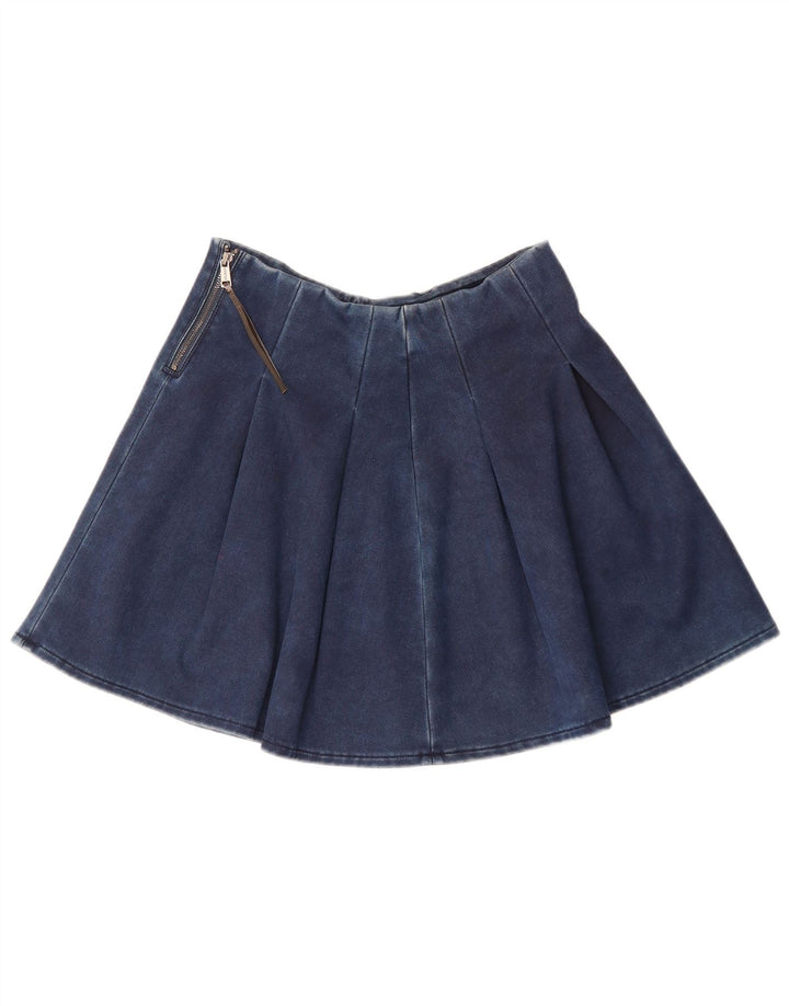 Guess Fusta Mini Denim W28 Medium Bleumarin Bumbac