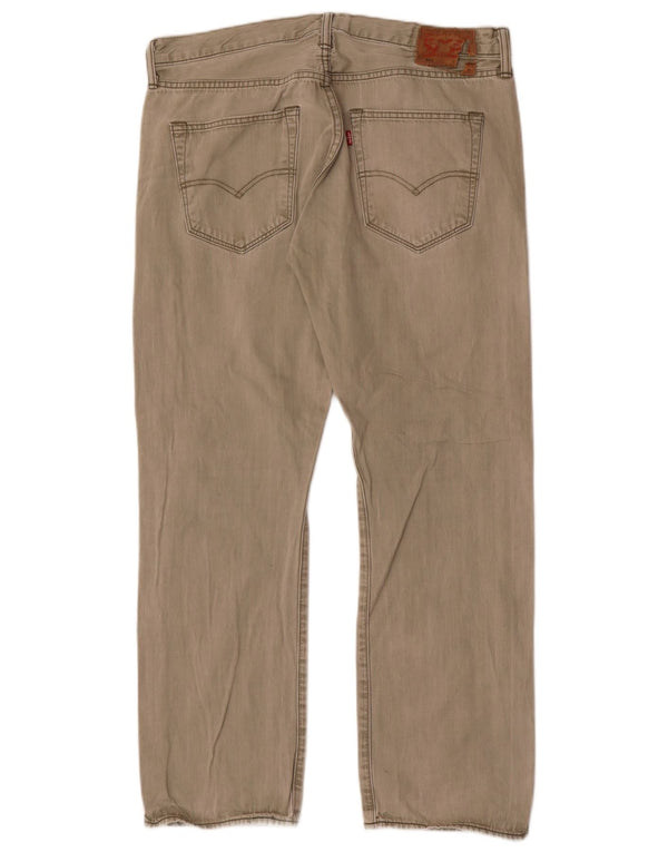 Pantaloni casual drepti pentru bărbați Levi's 501 W36 L30 bumbac kaki
