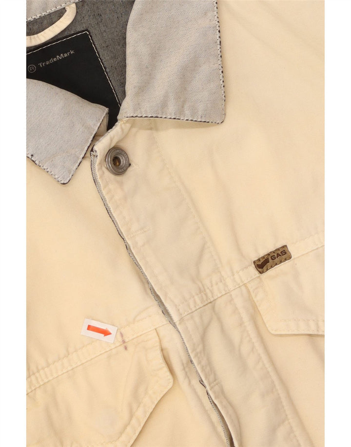 Jachetă de blugi pentru femei GAS UK 18 XL alb negru