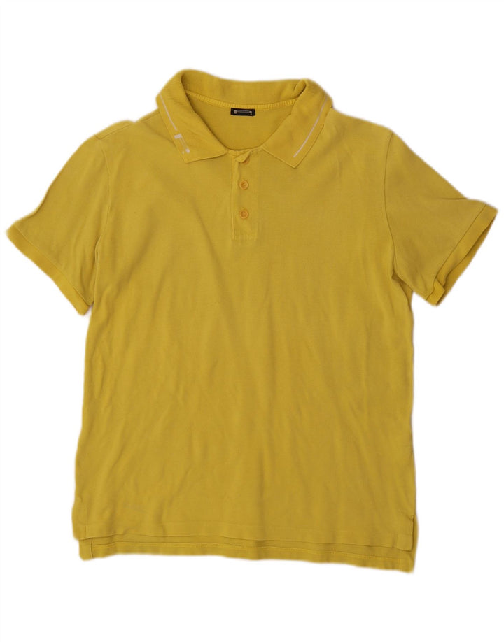 Tricou polo Pirelli pentru bărbați, bumbac galben mediu