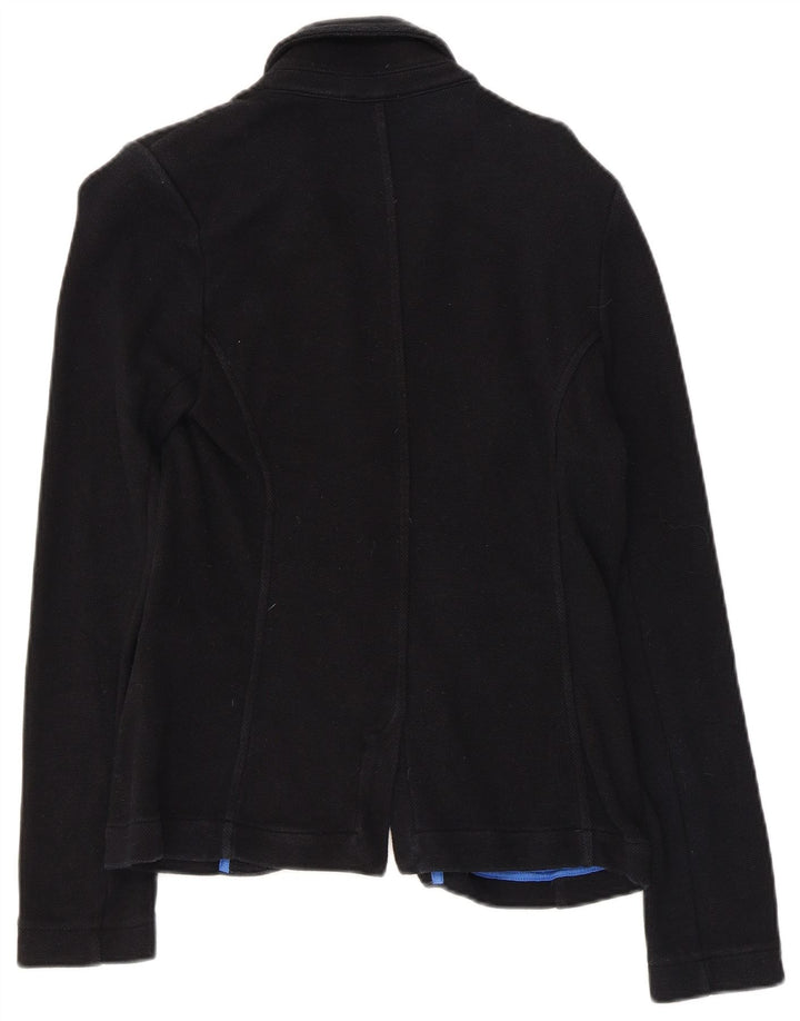 Blazer pentru femei Whistles cu 2 nasturi, UK 10, bumbac negru mic