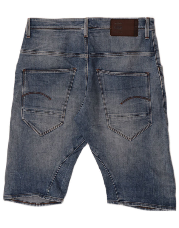 G-Star Pantaloni scurți din denim pentru bărbați W34, mare, albastru, bumbac
