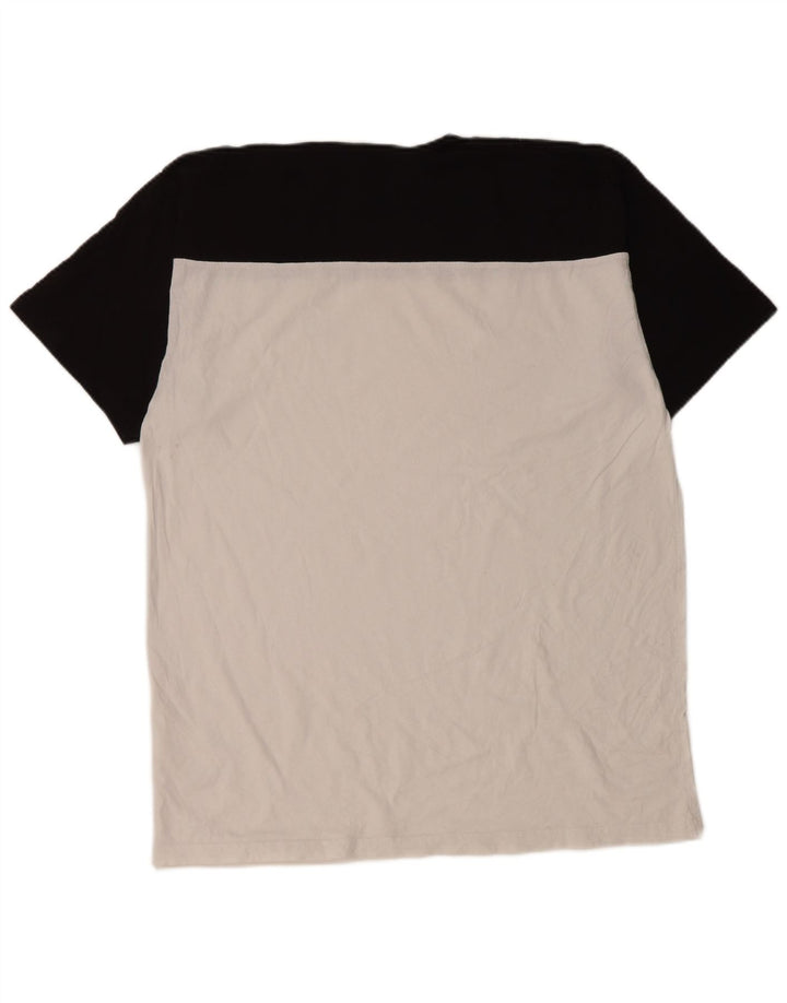 Tricou pentru bărbați Vans Top mare, alb, din bumbac color bloc