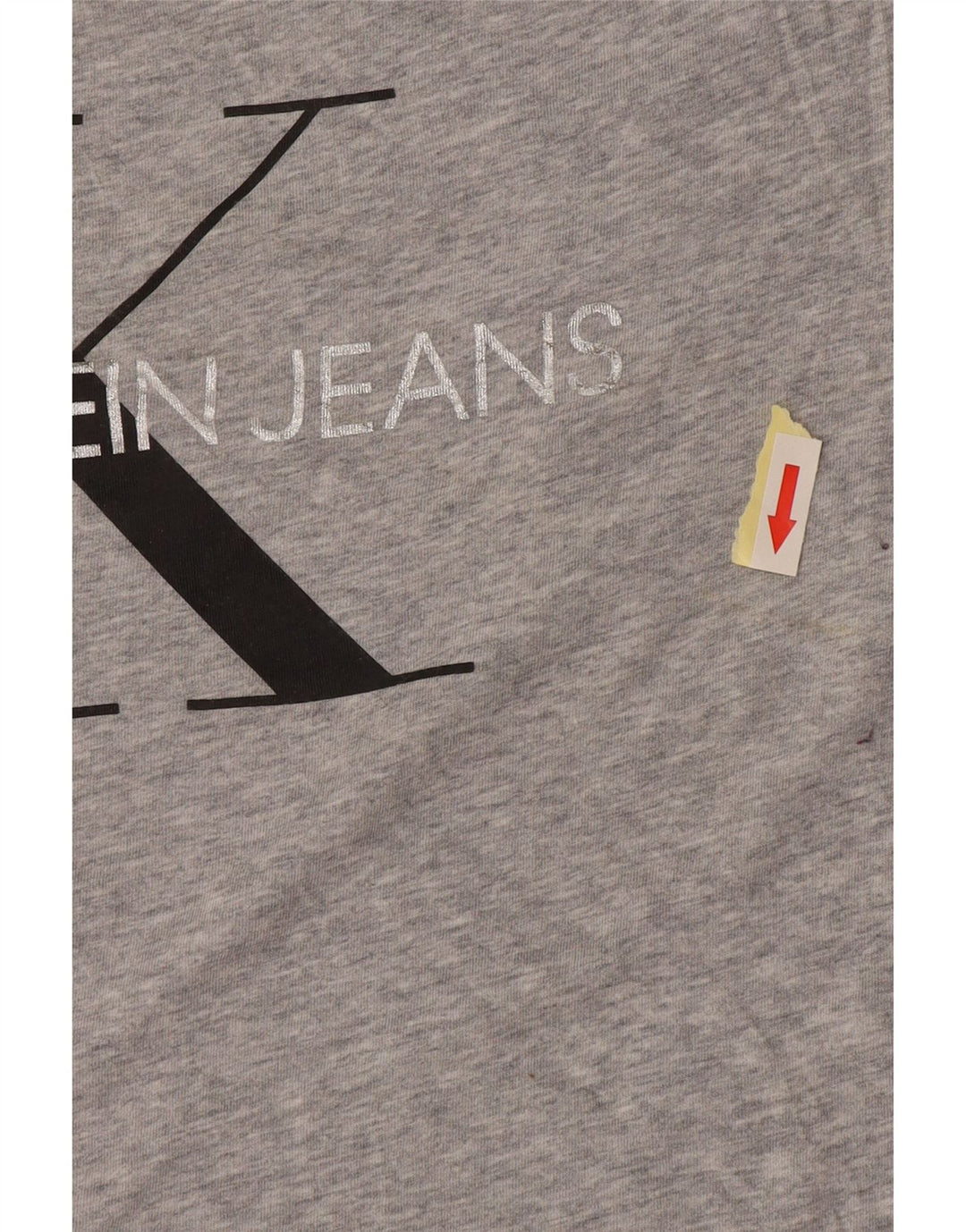 Tricou grafic Calvin Klein pentru femei Top UK 18 XL bumbac gri