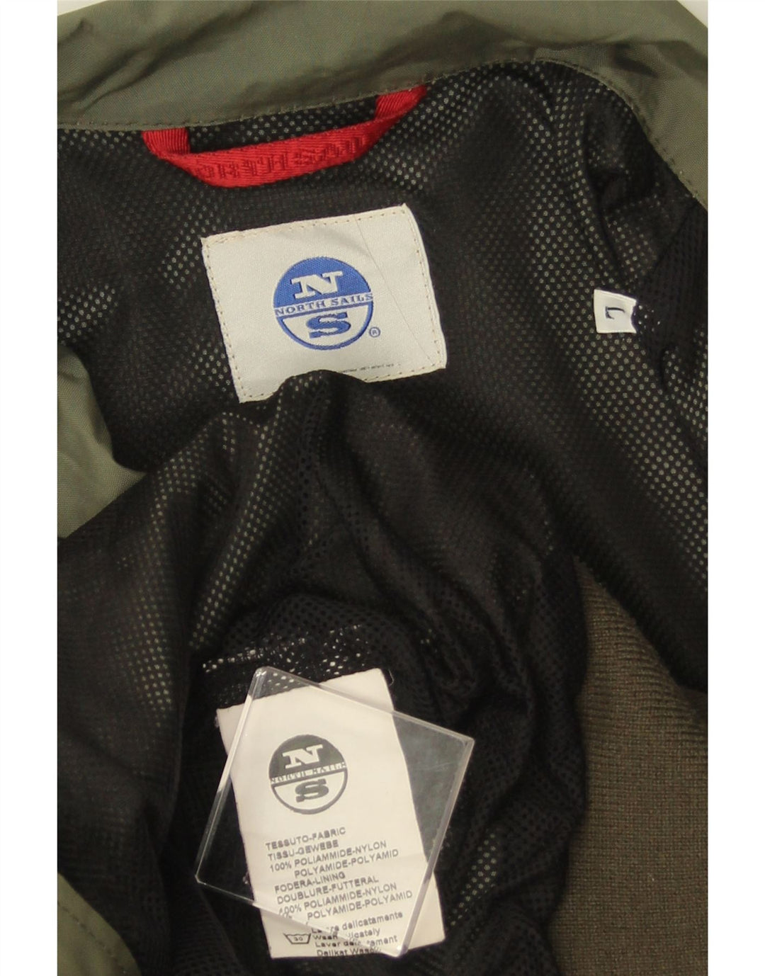 Jachetă bomber pentru bărbați NORTH SAILS UK 40 Large Kaki Nylon