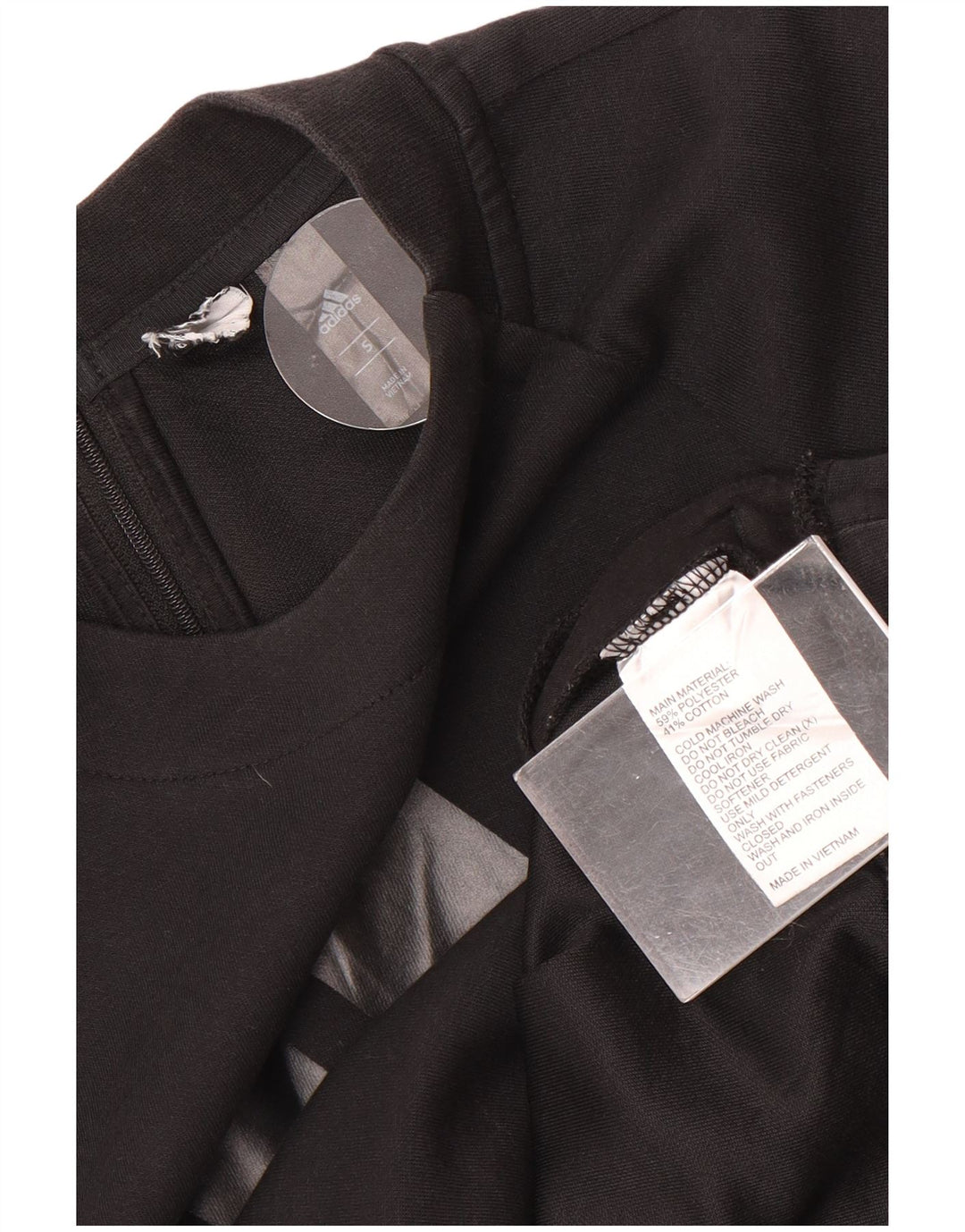 Pulover adidas pentru femei grafic supradimensionat UK 10 mic negru