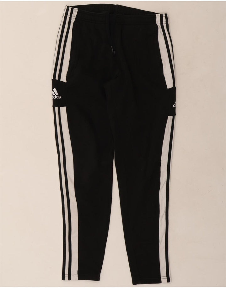 Pantaloni de trening grafic ADIDAS pentru bărbați, bumbac color bloc negru mediu