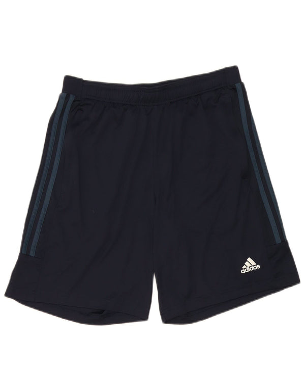 Pantaloni scurți de sport Adidas Aeroready pentru bărbați, poliester mediu albastru