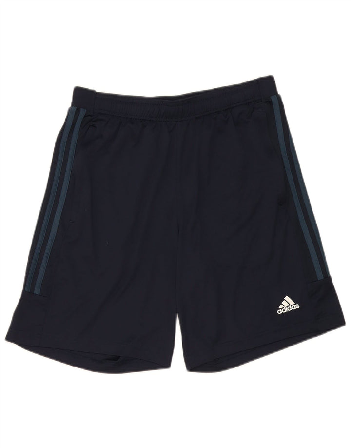 Pantaloni scurți de sport Adidas Aeroready pentru bărbați, poliester mediu albastru