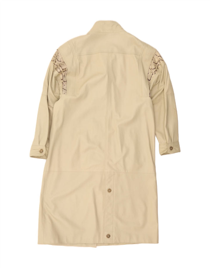 Palton de piele pentru femei VINTAGE UK 18 XL Bej
