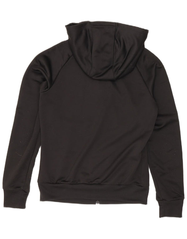 Pulover Adidas pentru femei, cu fermoar, UK 8, poliester negru mic