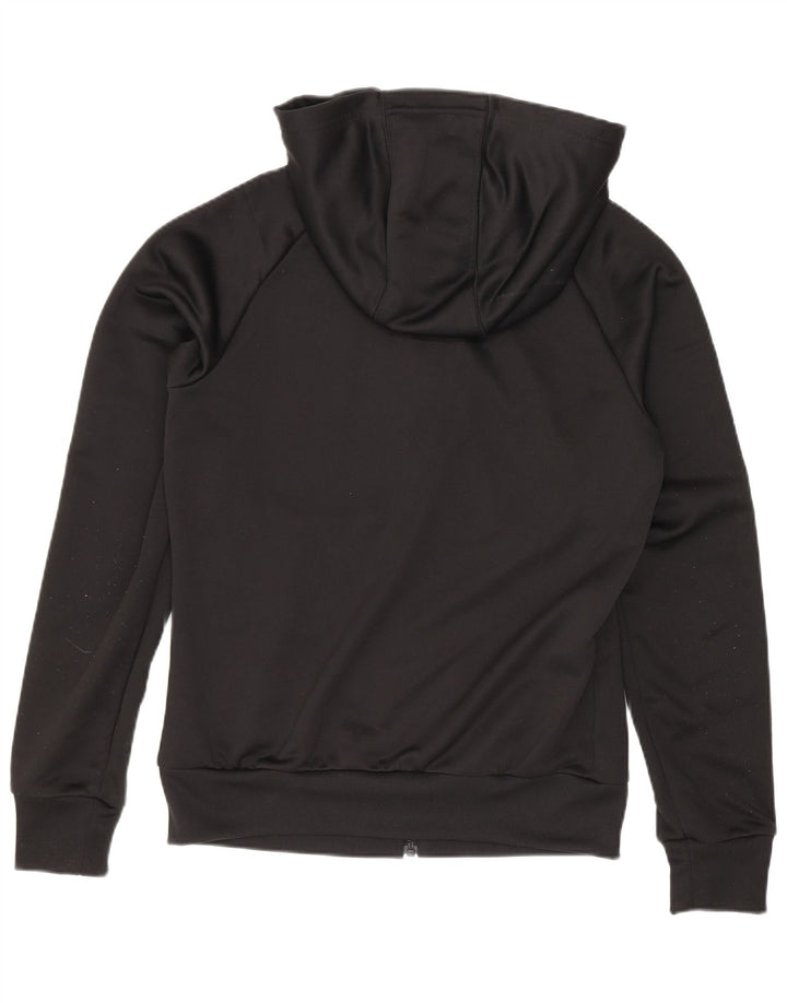 Pulover Adidas pentru femei, cu fermoar, UK 8, poliester negru mic