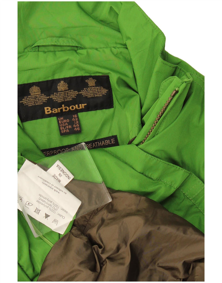 Jachetă de ploaie pentru femei Barbour UK 16, mare, verde, poliester