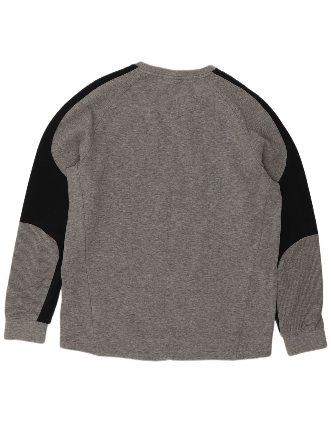 Top pentru bărbați Puma cu mânecă lungă, mare, gri, color block, bumbac