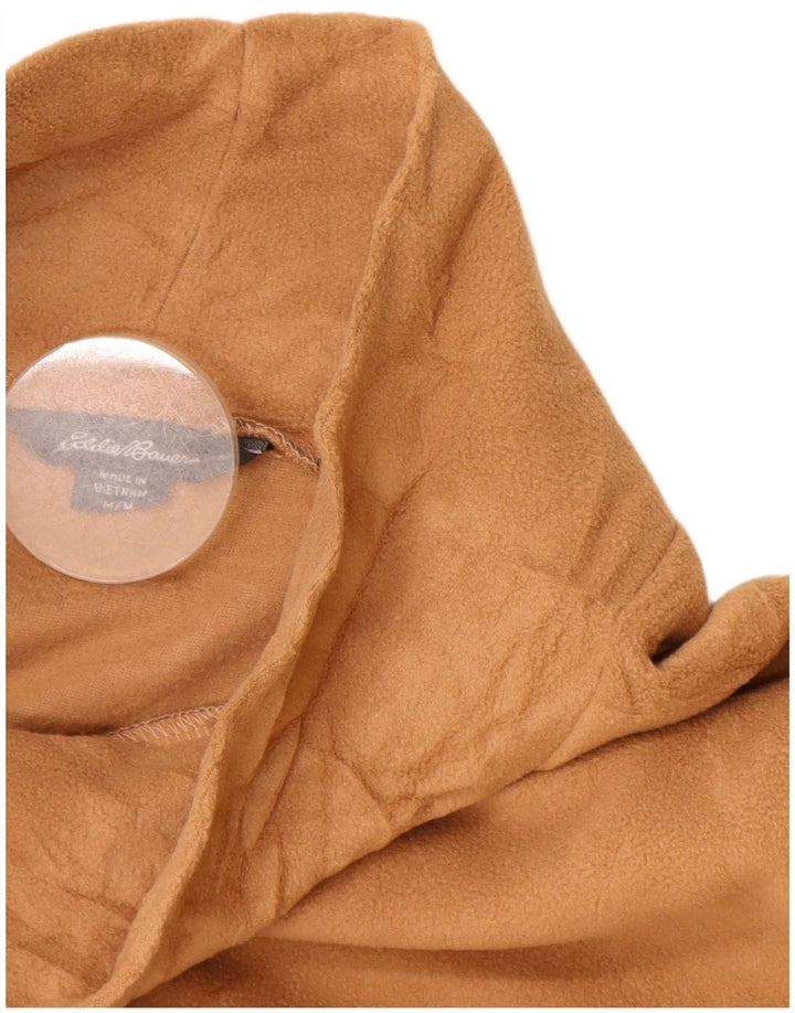 Pulover din lână cu paragate pentru femei Eddie Bauer UK 14 Poliester maro mediu