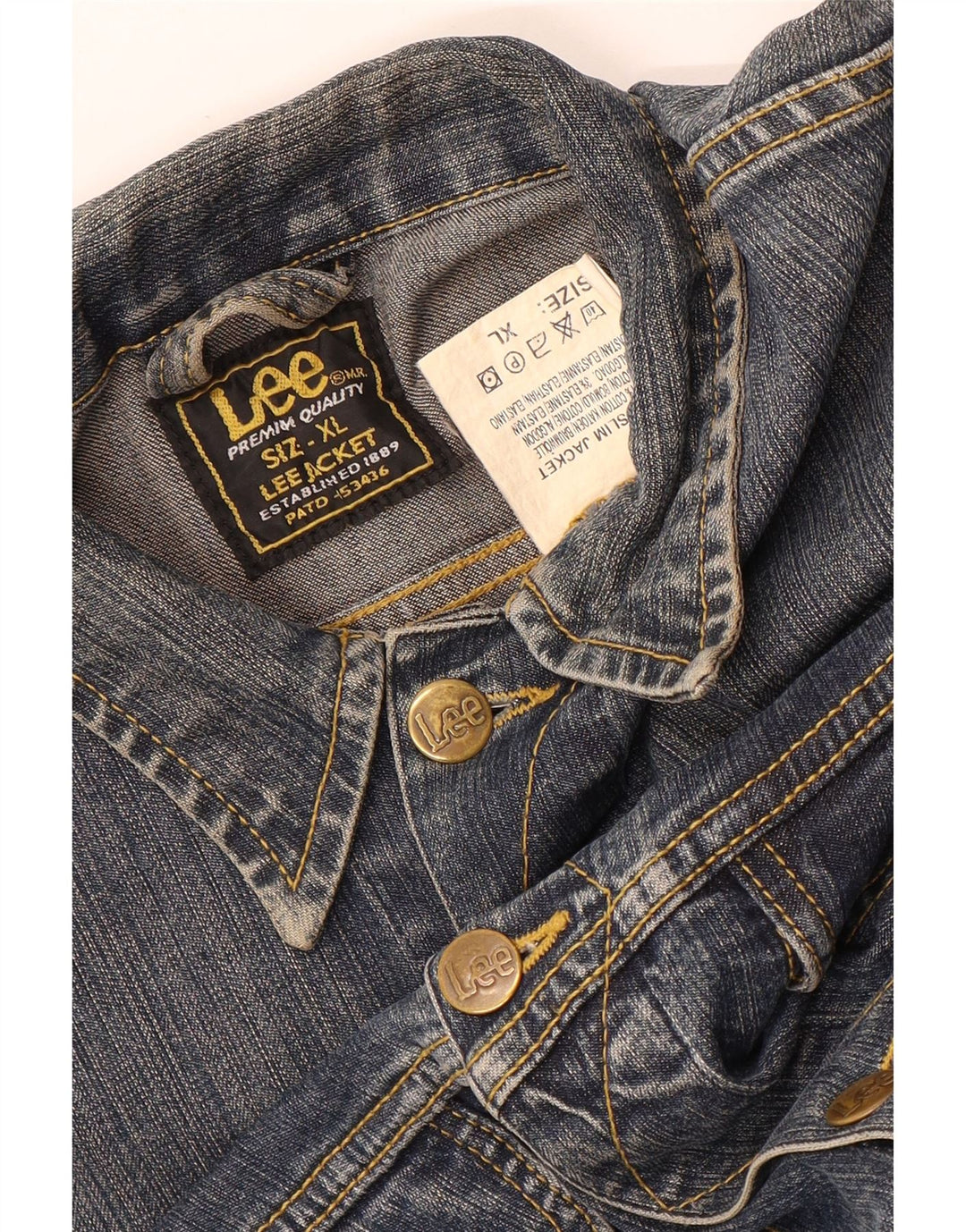 Jachetă Lee Boys Denim 14-15 Ani XL Bumbac Albastru