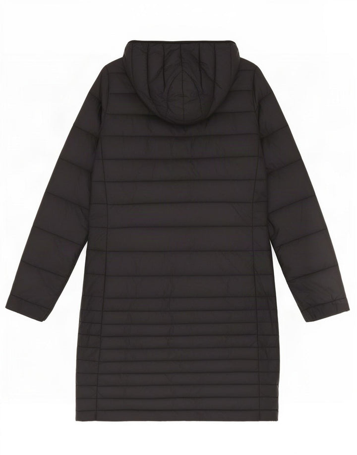 Palton căptușit cu glugă Puffa pentru femei UK 8, mic, negru, nailon
