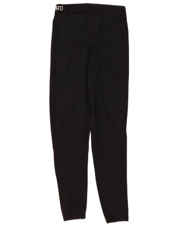 Leggings Nike Dri Fit Graphic pentru femei UK 12 Poliester mediu negru
