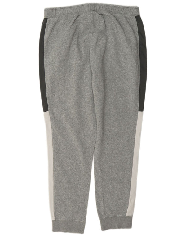Pantaloni de trening grafic Nike pentru bărbați Pantaloni de jogging mari, gri, bumbac color bloc