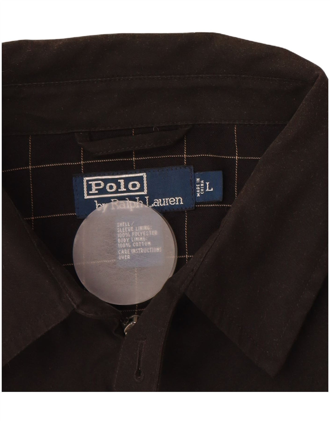 Bomber POLO RALPH LAUREN pentru bărbați UK 40, mare, negru, bumbac