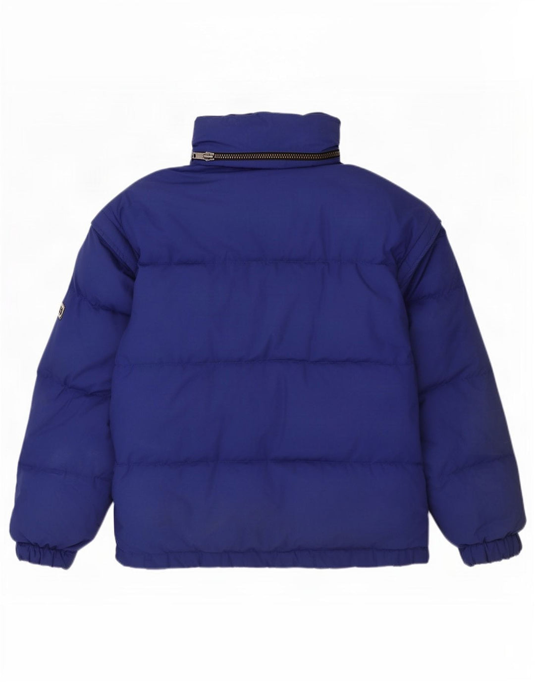 Vintage Mens Hooded Jacket IT 48 Medium Blue Polyester