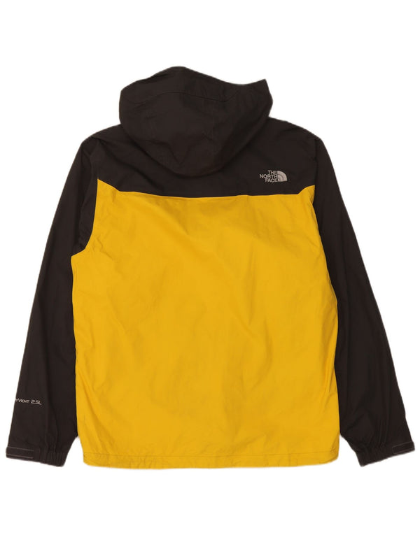 Jachetă de ploaie cu glugă The North Face pentru bărbați UK 36 Small Black Colorblock Nylon