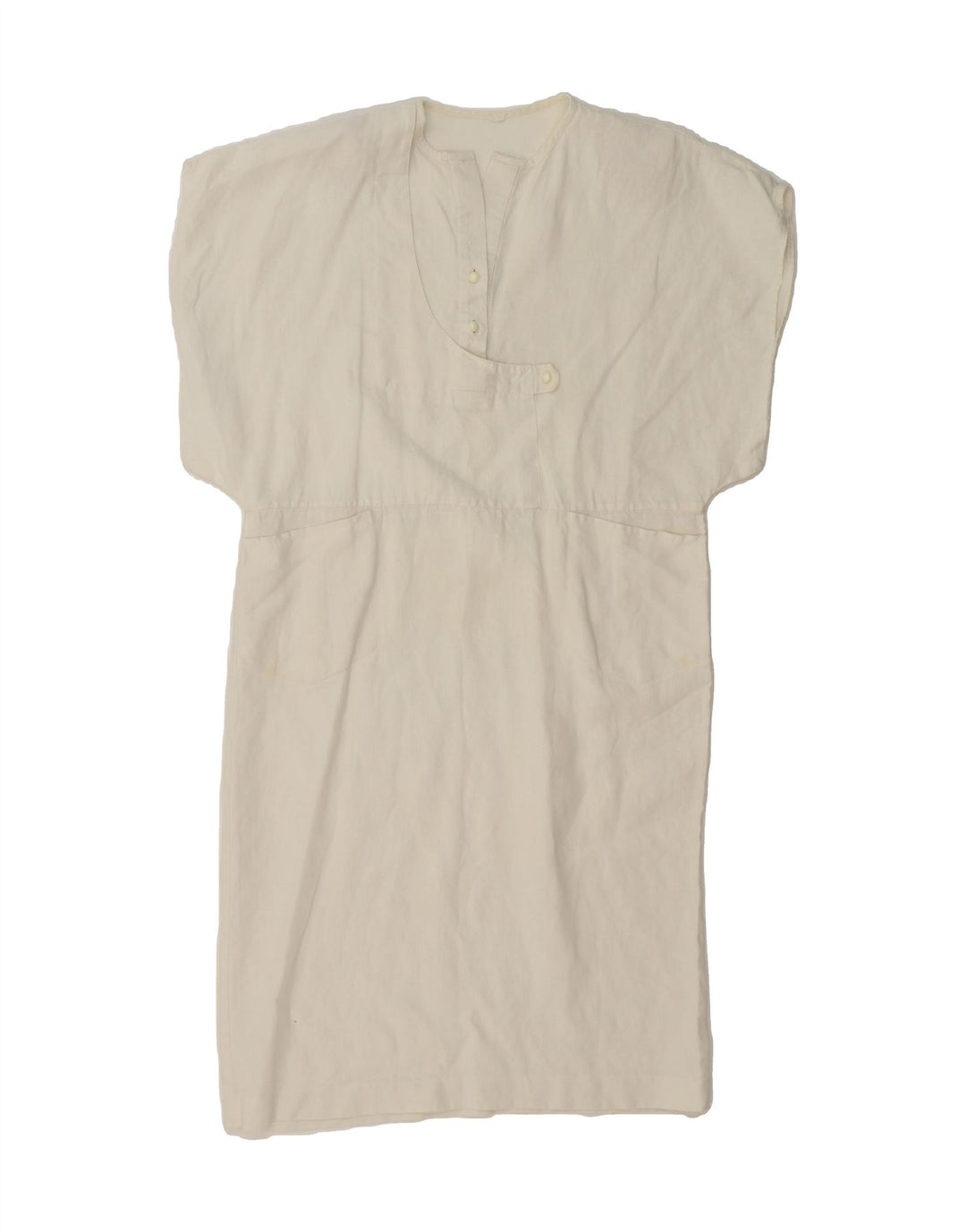 VINTAGE Womens Shift Dress UK 18 XL White Vintage Vintage and Second-Hand Vintage from Messina Hembry 