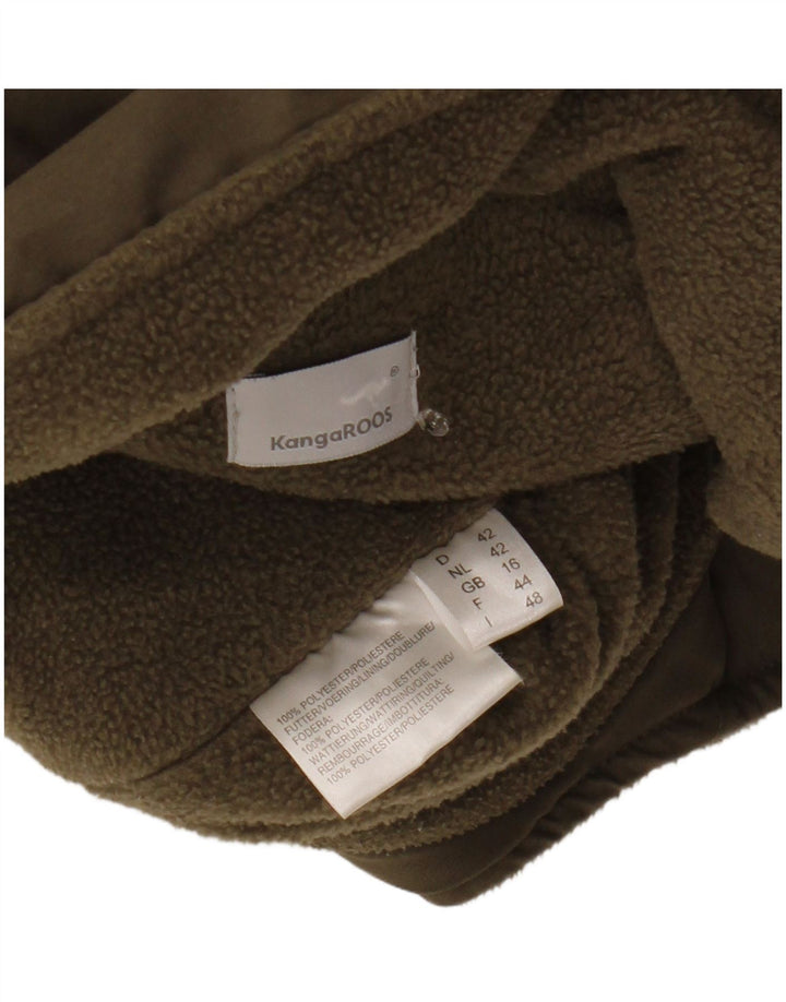 Gilet căptușit pentru femei Kangaroos UK 16, mare, kaki, poliester