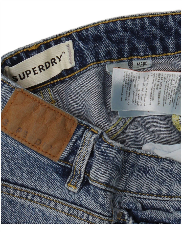SUPERDRY Pantaloni scurți din blugi pentru femei W26 Small Blue Bumbac