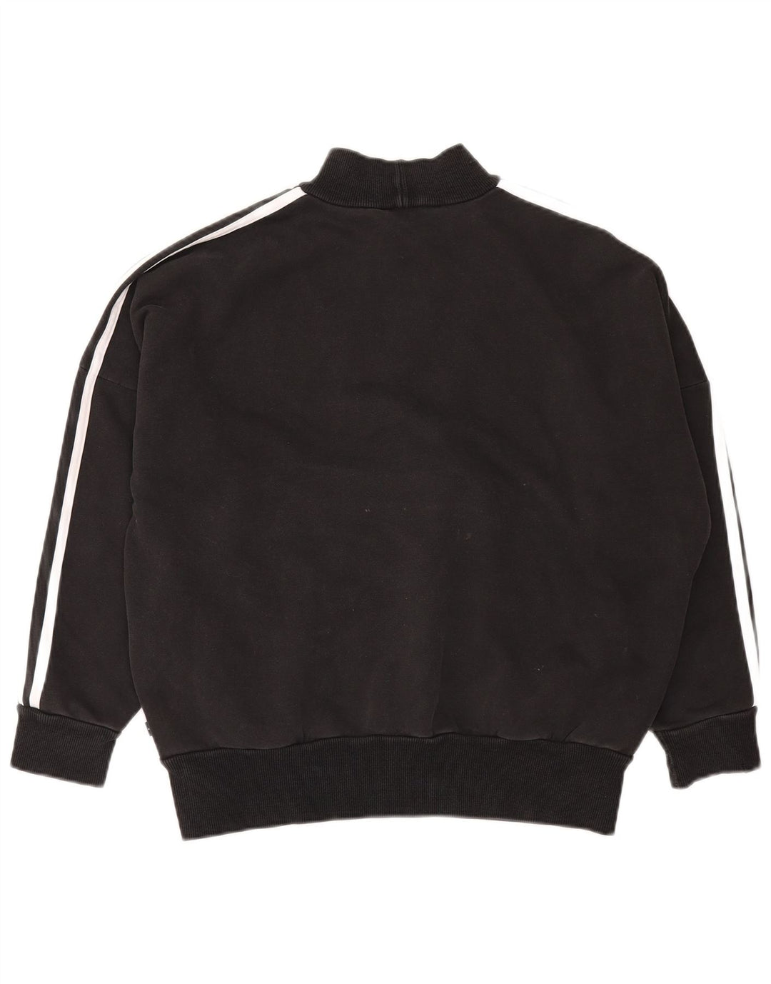 ADIDAS Womens Oversized Graphic Sweatshirt Jumper UK 18 XL Black
