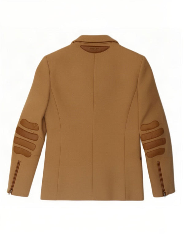 Sacou Prada pentru femei cu 3 nasturi IT 38 XS Bej Lână Clasic